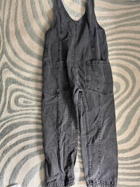 We The Free High Roller Jumpsuit Washed Black size small